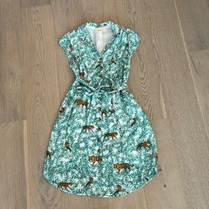 Anthropologie Big Cat Dress Sz 6p